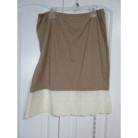 Brown Tan Altar'd State Skirt - Picture 2 of 3